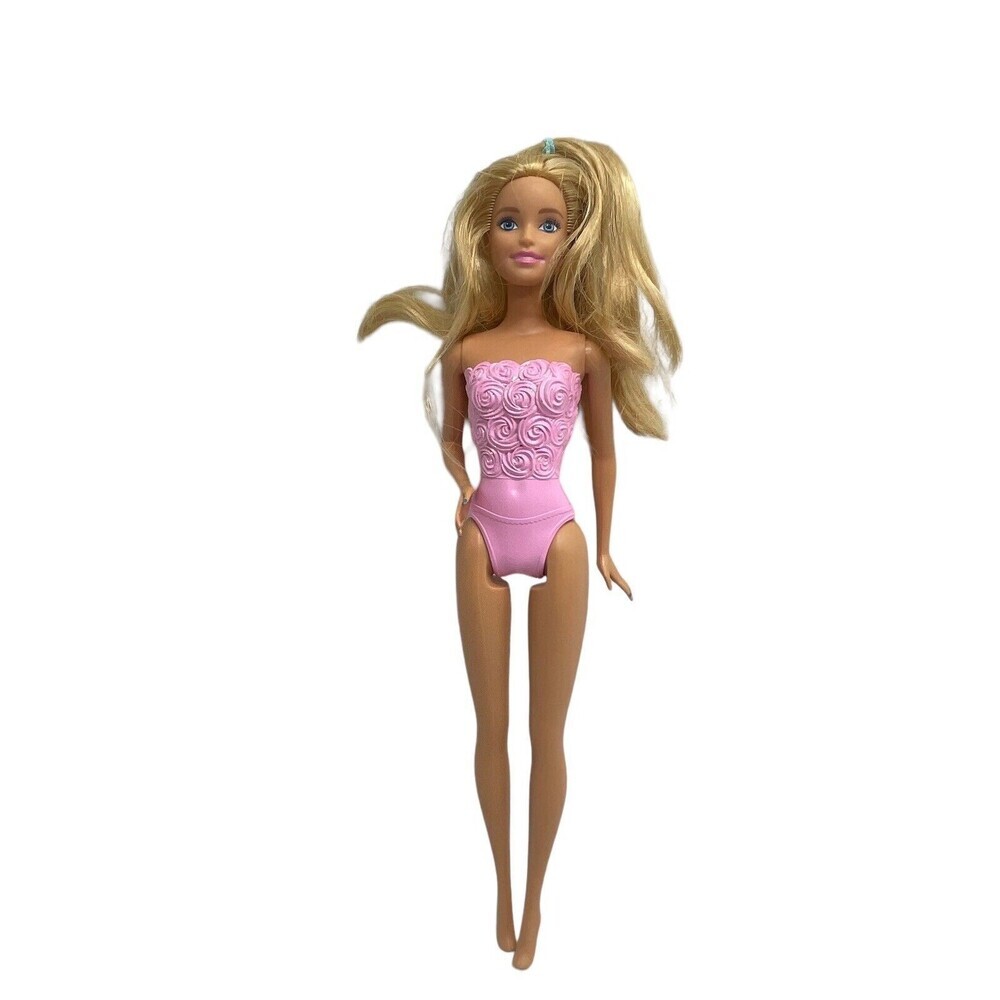 Happy Birthday Barbie doll 2016 blonde pink roses bodice DHC37